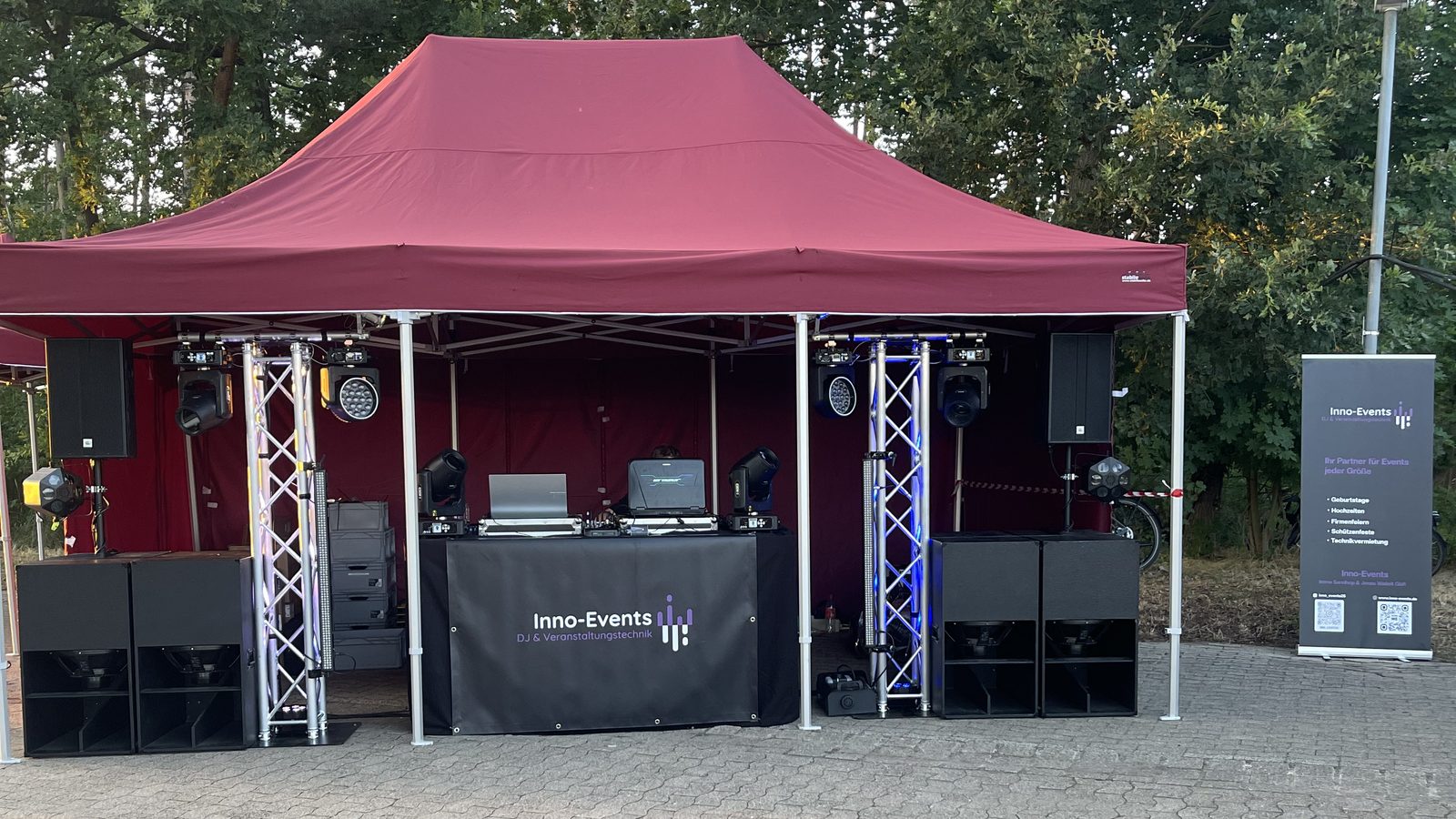 Open-Air unter dem Pavillon